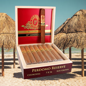 Perdomo Reserve 10th Anniversary Sun Grown Churchill 7" * 54