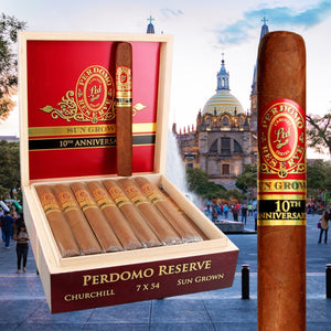 Perdomo Reserve 10th Anniversary Sun Grown Churchill 7" * 54