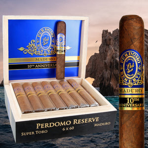 Perdomo Reserve 10th Anniversary Maduro Super Toro 6" * 60