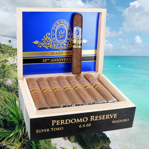 Perdomo Reserve 10th Anniversary Maduro Super Toro 6" * 60