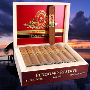 Perdomo Reserve 10th Anniversary Sun Grown Super Toro 6" * 60