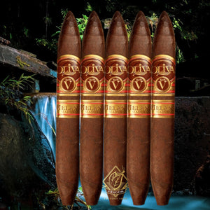 オリバ セリエ V メラニオ マドゥロ フィグラド 6"1/2 * 52-サンプラー 5